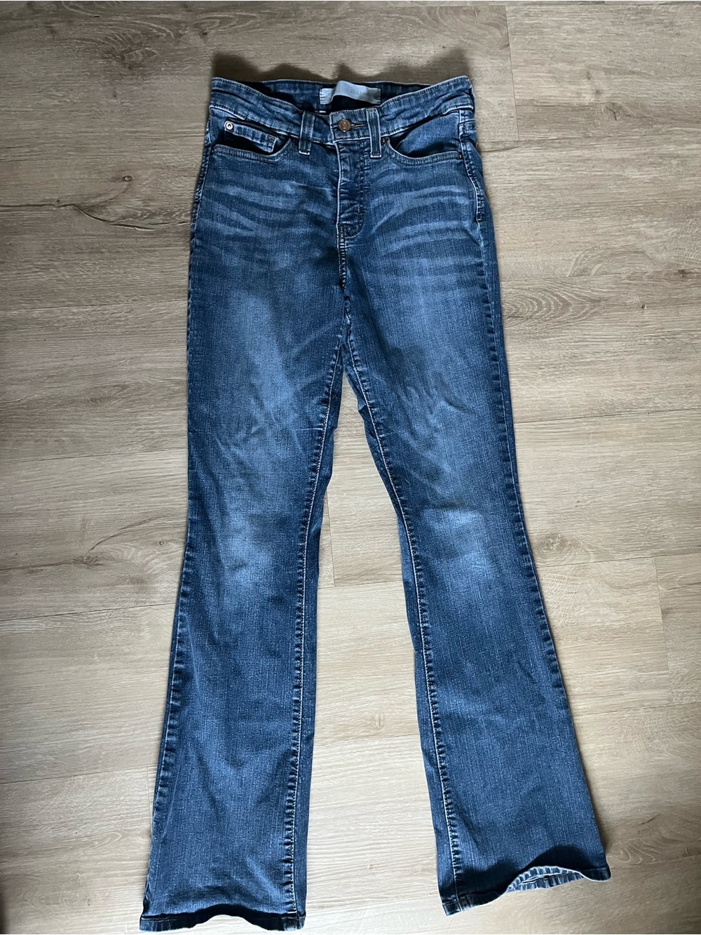 Signature Levi Strauss Dark Blue Flare Jeans